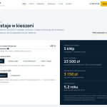 Kalkulator oszczędności na stronie głównej