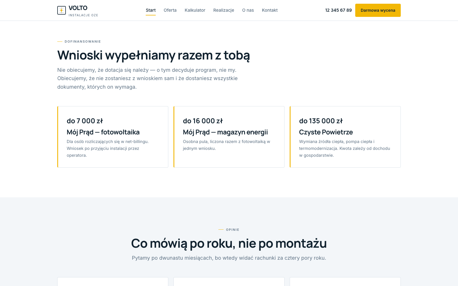 Sekcja dofinansowania