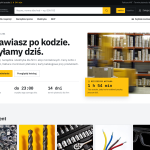 Motyw hurtowni technicznej - strona główna z odliczaniem do dzisiejszej wysyłki